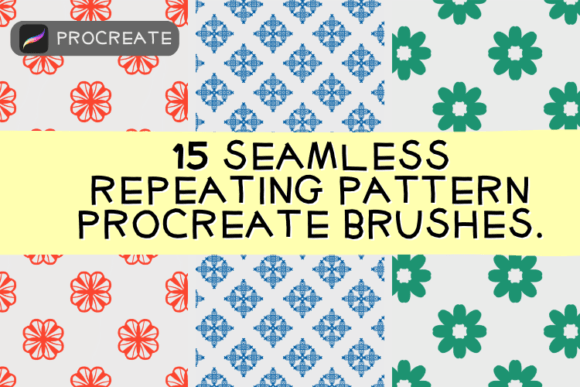 15 Seamless Repeating Pattern Procreate Brushes