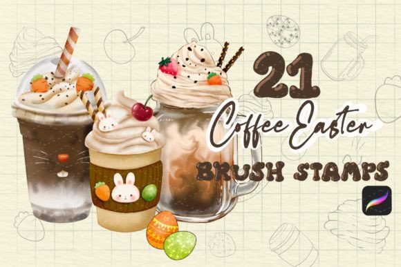 21 Coffee Easter Procreate Brush Stamps: A Practical Asset for Digital Creators