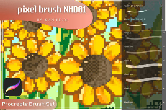 24 Pixel Brush NHD 01: Elevating Digital Art with Precision and Style
