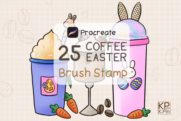 25 Coffee Easter Procreate Stamps: Elevating Your Digital Spring Creations