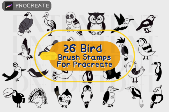 26 Bird Brush Stamps: Elevating Digital Art with Nature-Inspired Tools
