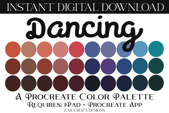 Dancing Procreate Color Palette Guide