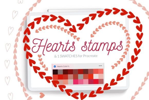 Hearts Stamps for Procreate Valentine: A Practical Asset Review