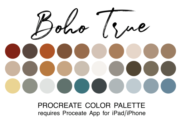 Mastering the Aesthetic: The Boho True Procreate Color Palette for Modern Creators