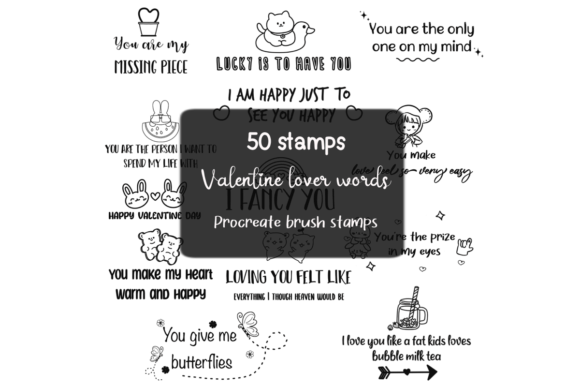 Mastering Valentine Lover Word Art and Stamp Brushes in Procreate