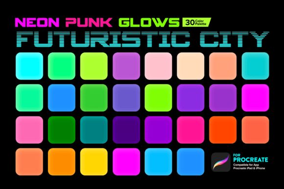 Neon Punk Glows Color Palette Procreate: Elevate Your Digital Art