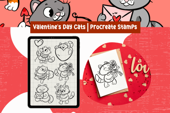 Procreate Stamps Valentine's Day Cats: A Practical Evaluation