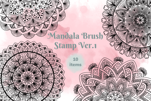 Strategic Design Efficiency with Mandala Brush Stamp Ver. 1