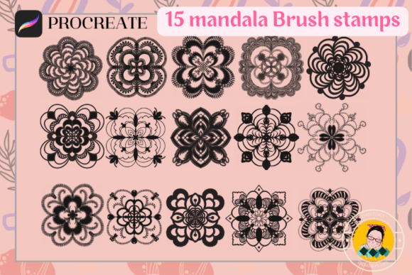 Unlock Creativity with the 15 Mandala Brush Stamp Set