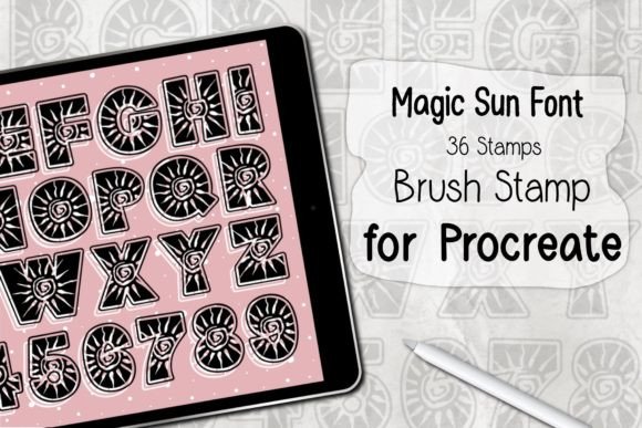 Unlocking Creative Potential with the Magic Sun Font Procreate Brush Stamp