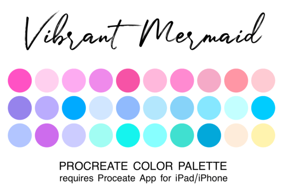 Unlocking Oceanic Creativity with the Vibrant Mermaid Procreate Color Palette