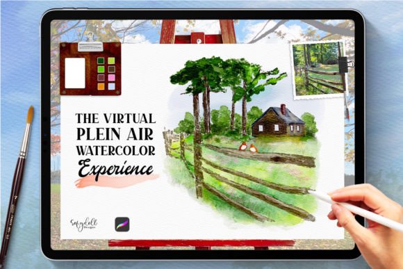 Virtual Plein Air Watercolor Experience: Painting Outdoors Without Leaving Home